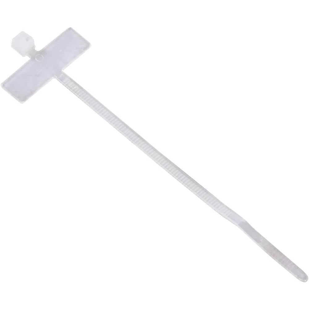 Hama 00221003 Kabelbinder mit Beschriftungsfeld, 98 mm, Natur, 25 Stück vezice 100 mm 24 mm bež boja 25 kom. slika