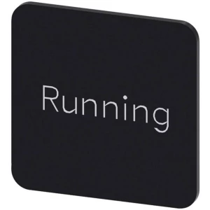 Siemens 3SU1900-0AF16-0EB0 ploča za natpise kvadratan (Š x V) 22 mm x 22 mm Running crna, bijela 10 St. slika