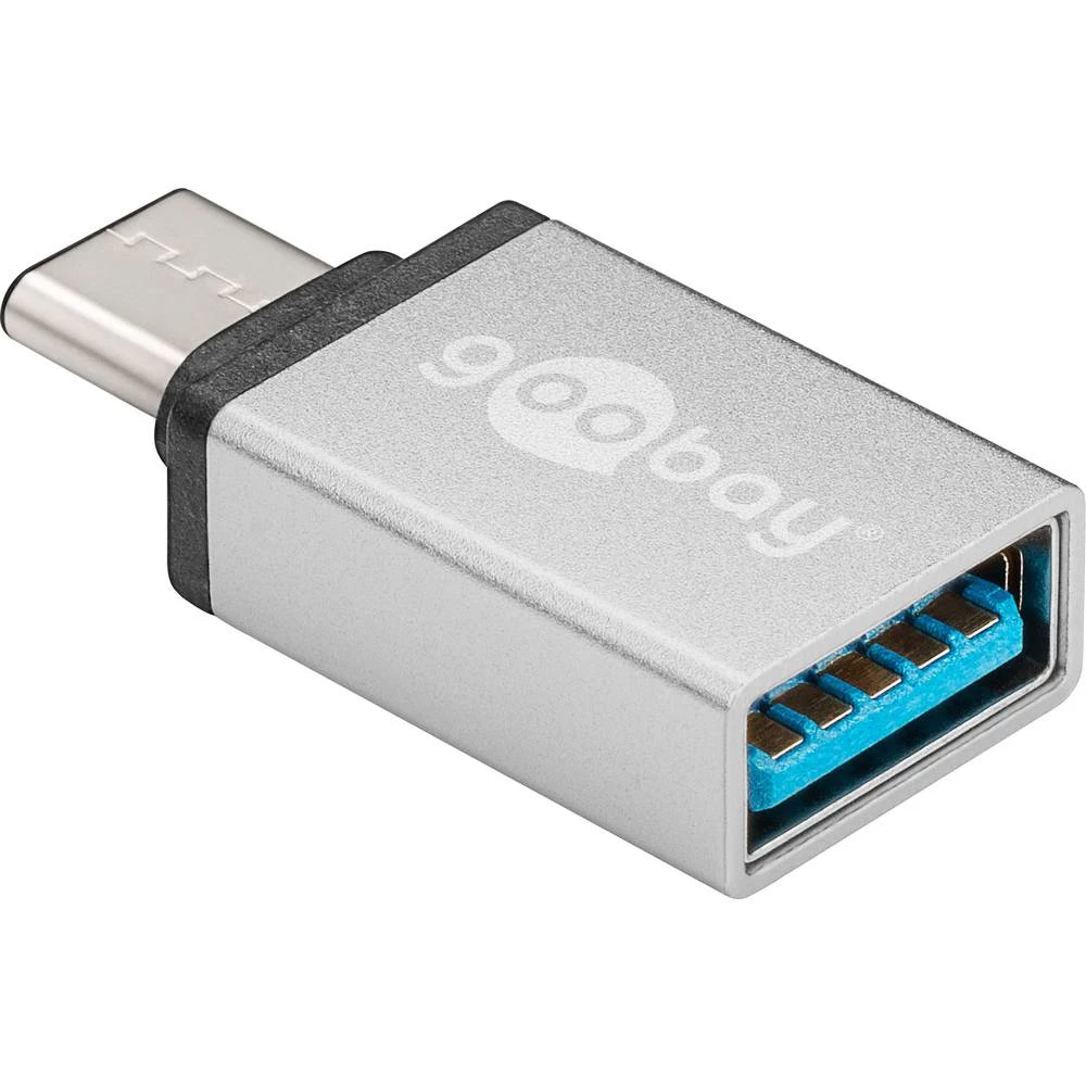 USB 2.0 Adapter [1x Muški konektor USB-C&trade; - 1x Ženski konektor USB 3.0 tipa A] Srebrna Goobay slika