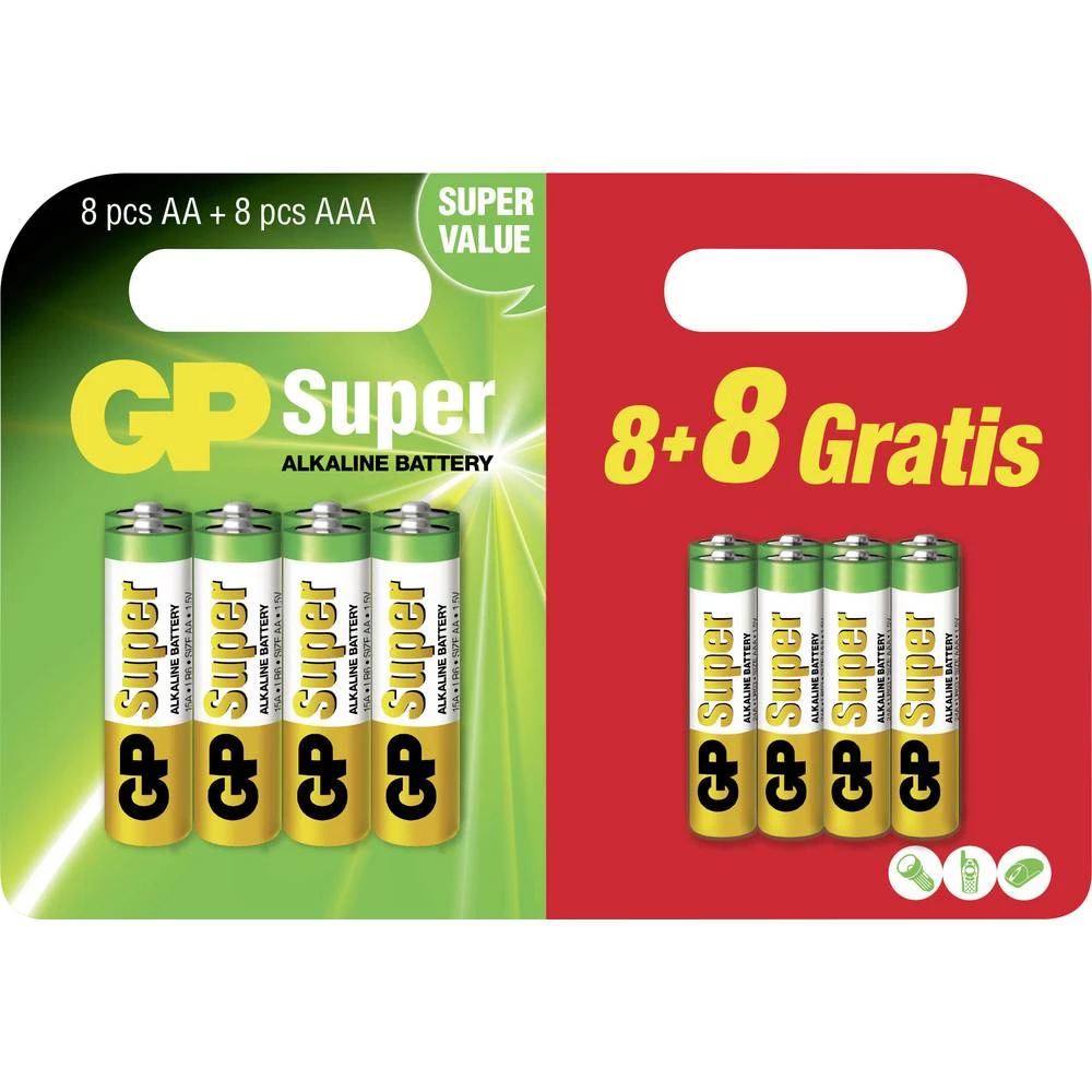 GP Batteries baterije - komplet micro, mignon 16 St. slika