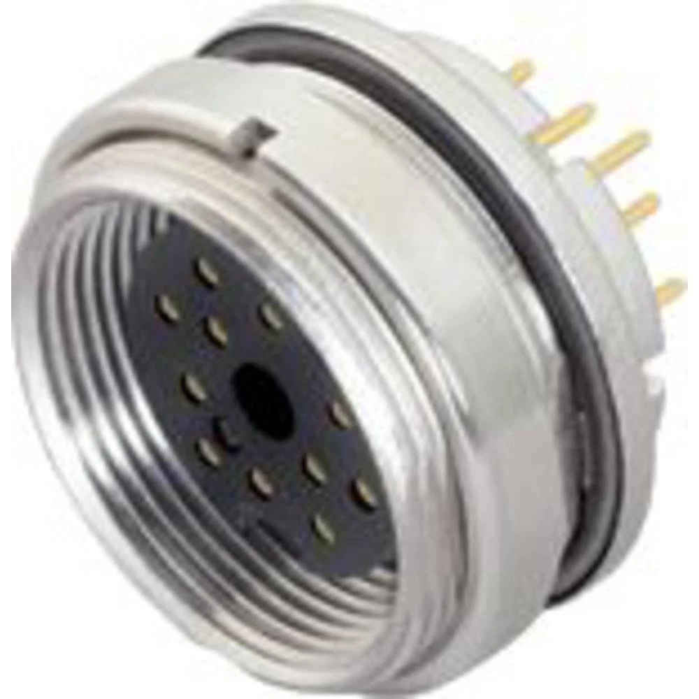 binder 09 0132 90 12-20 utičnica s prirubnicom žženski konektor, ravni, ženski konektor za prirubnicu Ukupan broj polova slika