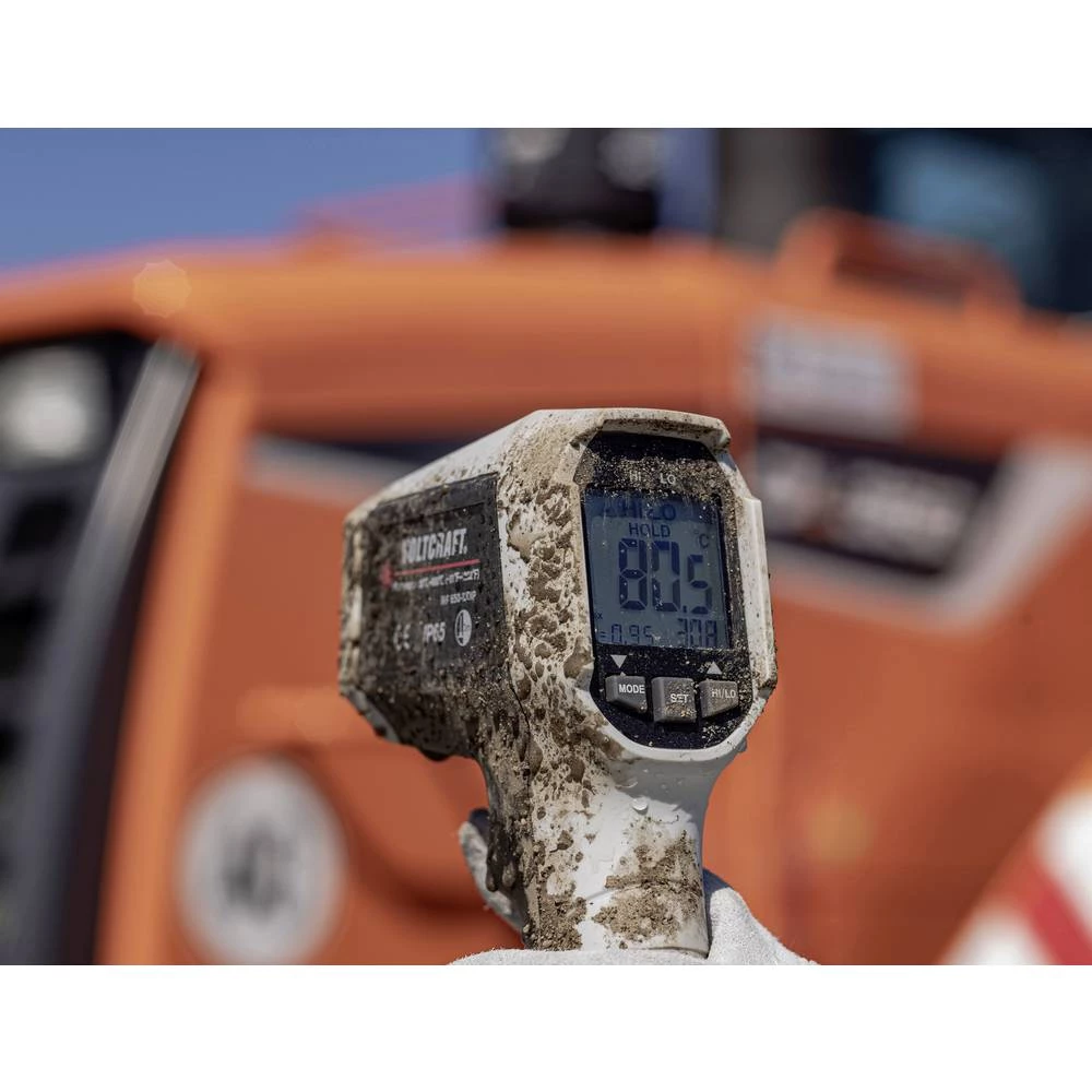 Infracrveni termometar VOLTCRAFT IRF 650-12DIP Optika 12:1 -35 Do +650 °C Pirometar Kalibriran po: Tvornički standard (vlastiti) slika