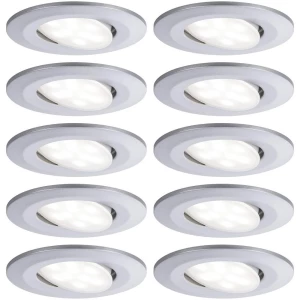 HomeSpa LED ugradna svjetiljka Calla osnovni set zakretna IP65 okrugla 90mm 30° 10x6W 10x530lm 230V 4000K mat krom Paulmann  LED ugradno svjetlo za kupaonicu 10-dijelni komplet    60 W  krom (mat) ... slika