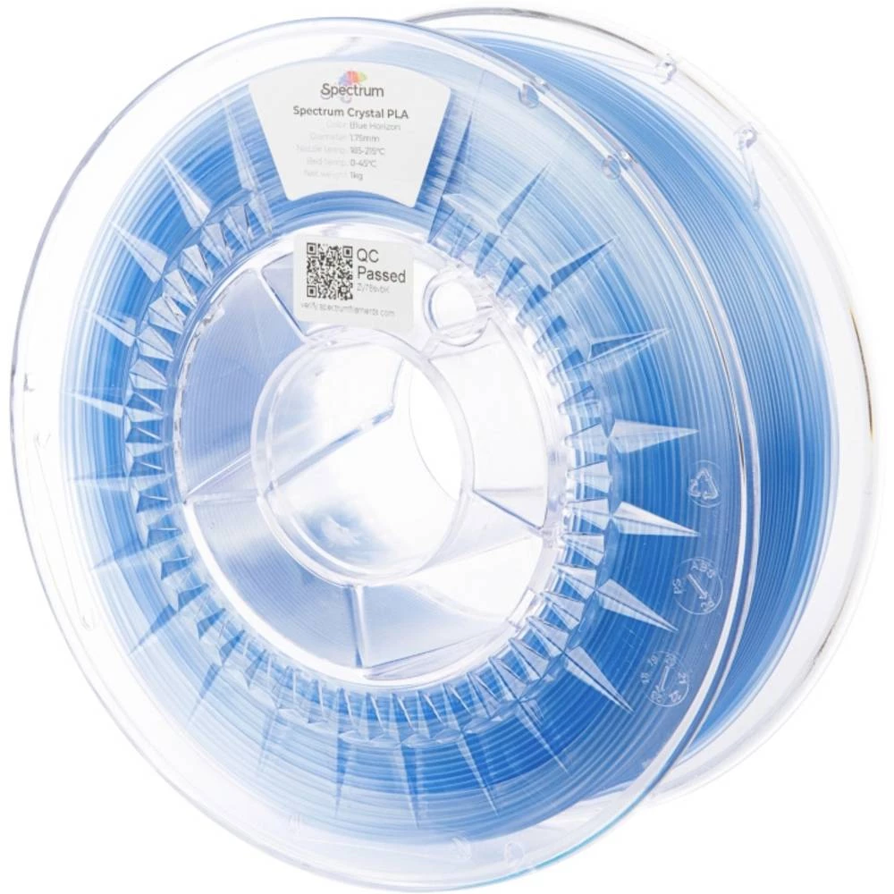 Spectrum Filaments 80887 PLA Crystal 3D pisač filament PLA povećana brzina ekstruzije 1.75 mm 1000 g Blue Horizon, plava slika