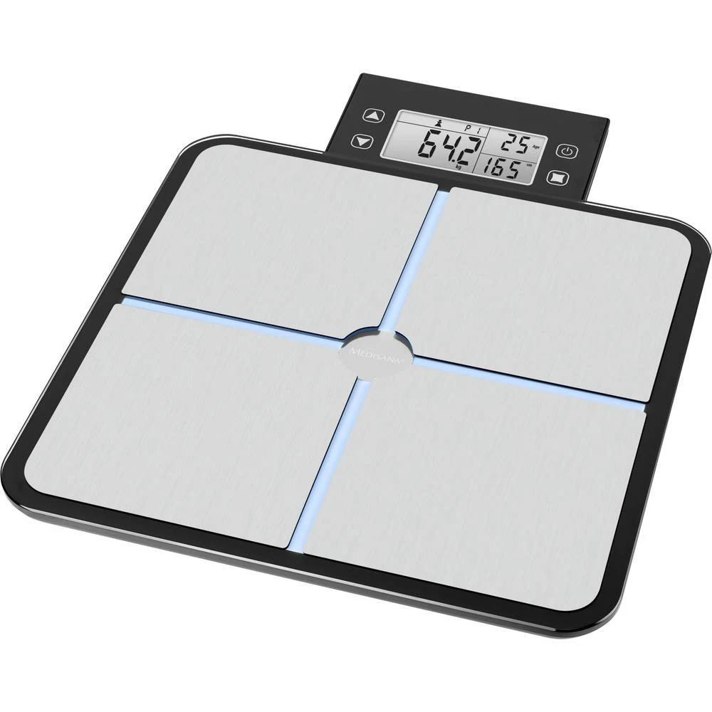 Medisana BS 460 Vaga za analizu tijela Opseg mjerenja (kg)=180 kg Srebrna, Siva, Bijela slika