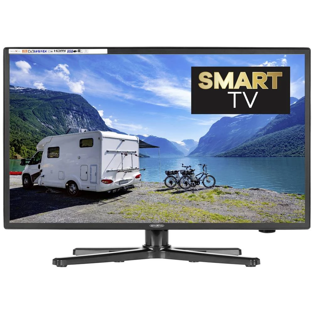 Reflexion LEDW24i+ LED-TV 60 cm 24 palac Energetska učinkovitost 2021 E (A - G) ci+, dvb-c, DVB-T, DVB-T2, DVB-T2 hd, full hd, Smart TV, WLAN crna slika