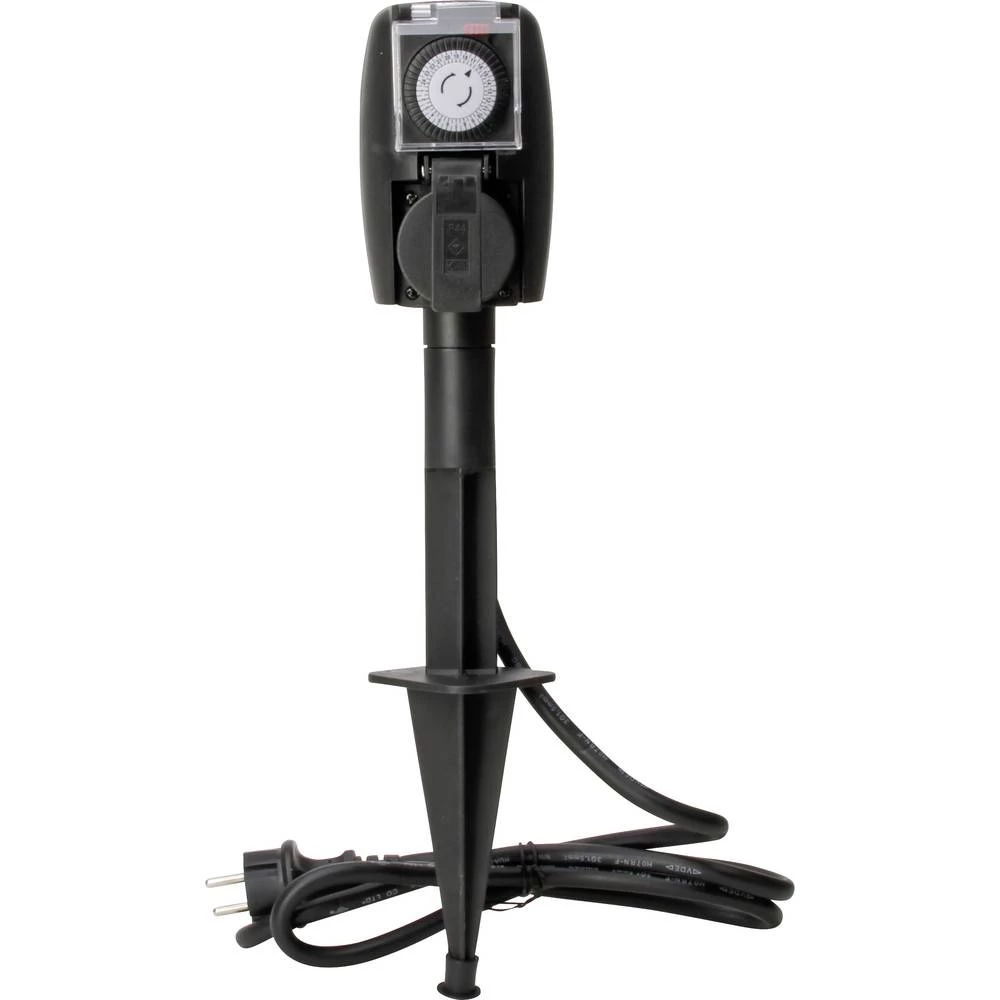 Kopp 145344014 vrtna utičnica s timerom 2-struki Crna slika