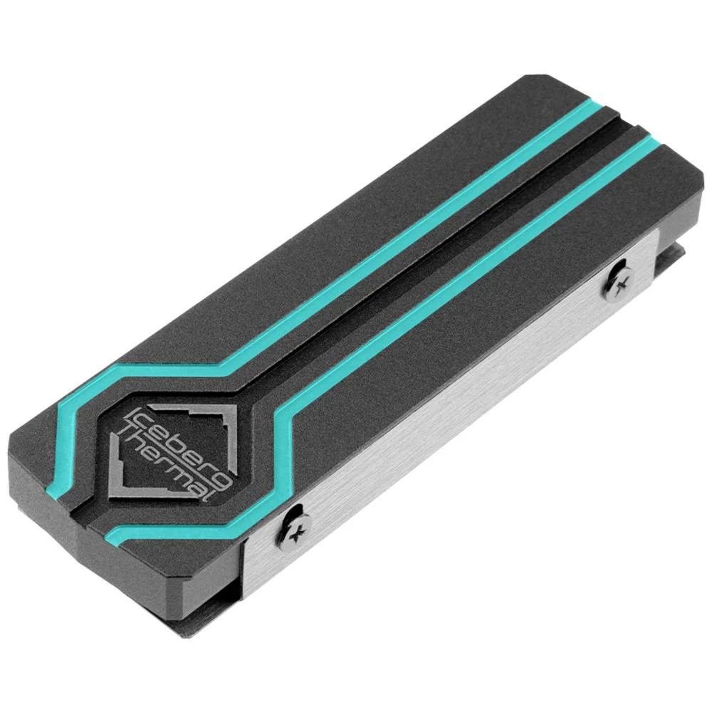 Iceberg Thermal IceFLOE M.2 rashladni hladnjak/radijator čvrstog stanja Crni 1 kom. Iceberg Thermal IceFLOE M.2 HDD hladnjak slika