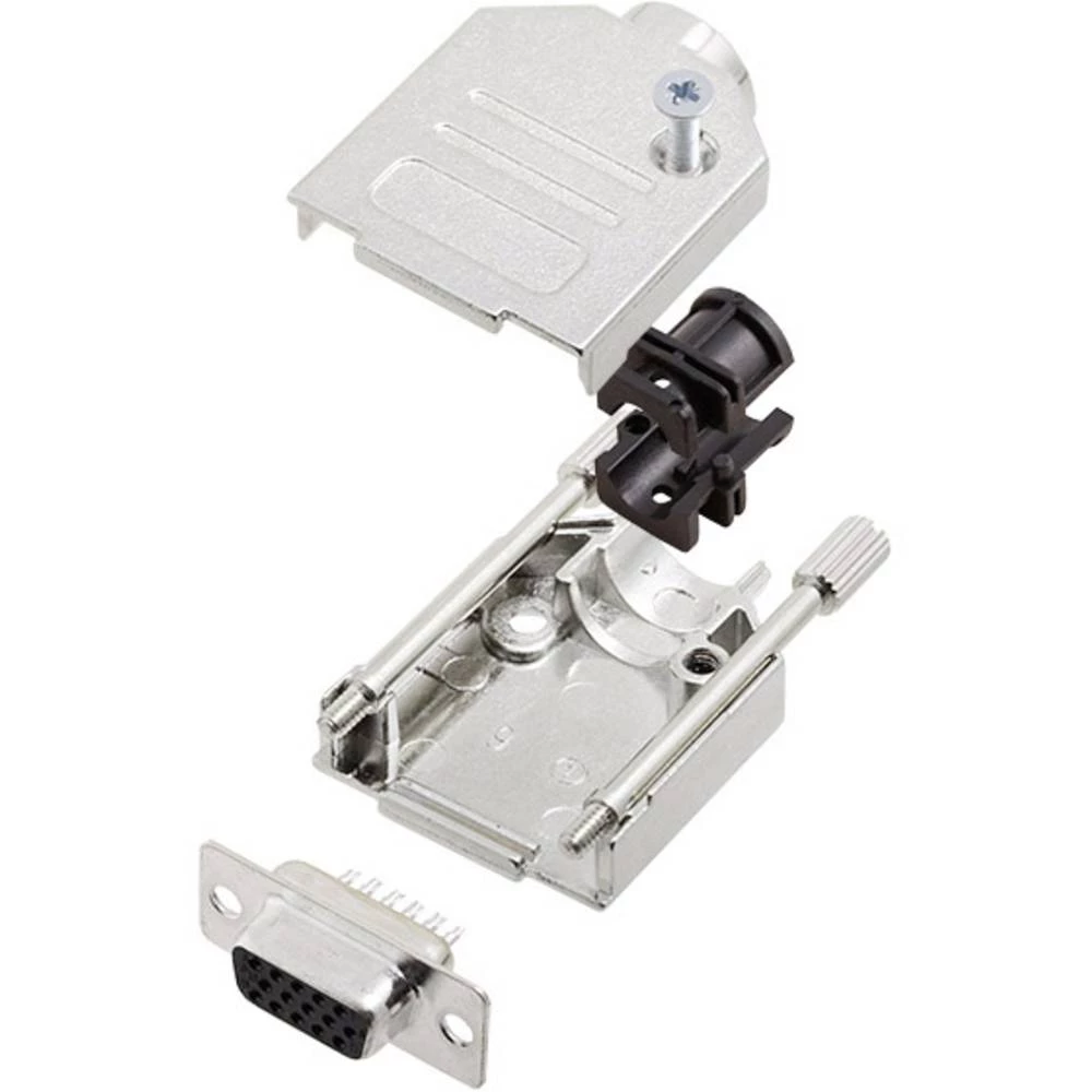 Višestruki ženski konektor D-SUB komplet 180 ° Broj polova: 44 Lemni kup Amphenol 1 ST slika