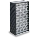 Prozirni spremnik (Š x V x d) 310 x 550 x 180 mm Antracitno-siva boja, Prozirna Treston 551-3 1 ST