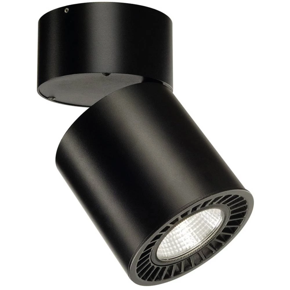 LED stropna svjetiljka 28 W Toplo-bijela SLV Supros 114130 Crna slika