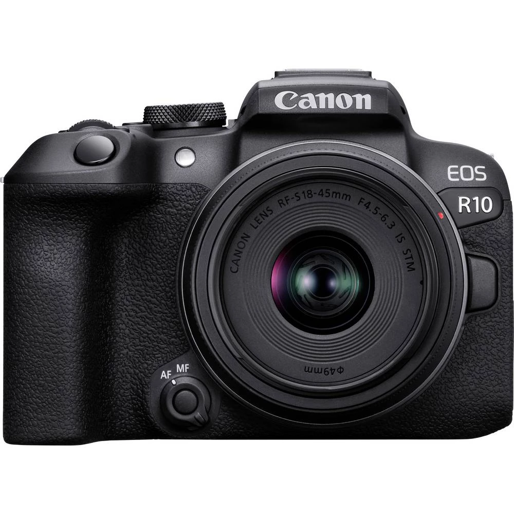 Canon EOS R10 + RF-S 18-45mm F4.5-6.3 IS STM digitalni slr fotoaparat RF-S 18-45 mm 24.2 Megapiksela crna 4K-video, stab slika