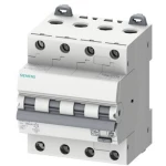 Siemens 5SU13467FP10 FID zaštitna sklopka/zaštitna sklopka za vodove   Veličina osigurača = 3 4-polni 10 A 0.003 A