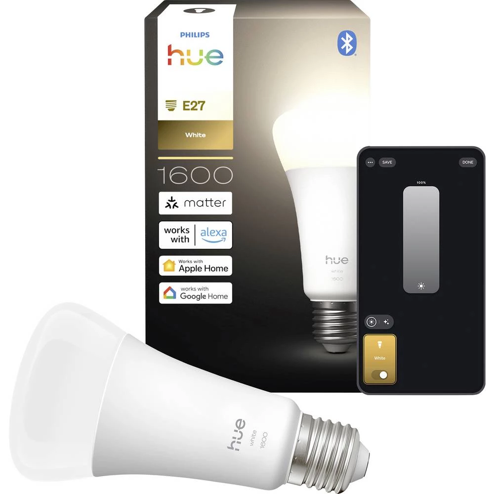 Philips LED žarulja 929003856201 Energetska učinkovitost 2021: E (A - G) Hue White E27 toplo bijela slika