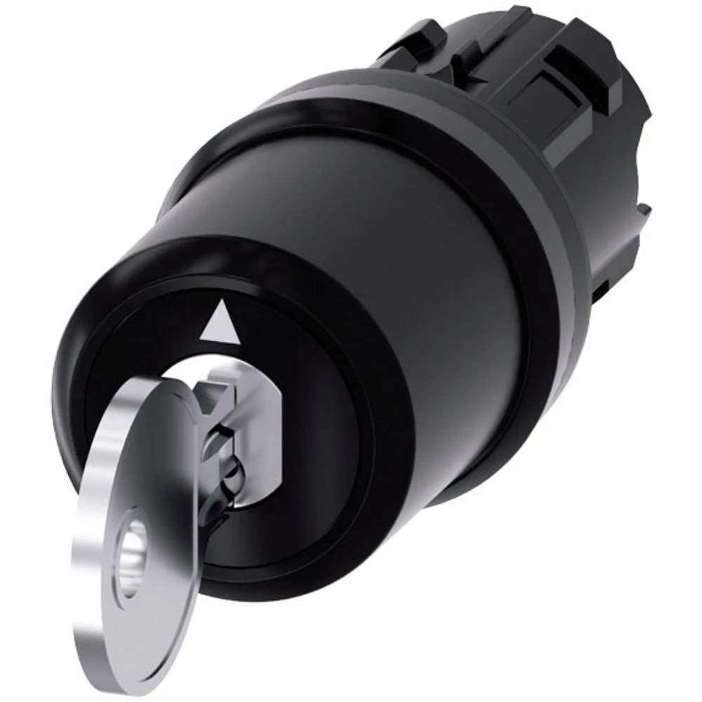 Siemens  prekidač s ključem prednji prsten od plastike ključ crna, srebrna 1 x 90 °  1 St. slika