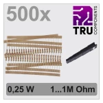 TRU COMPONENTS TC-12888464 T22P059 komplet ugljenoslojnih otpora  aksijalno ožičen  0.25 W 5 % 500 St.