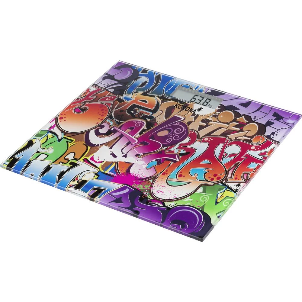 Korona TONI digitalna osobna vaga Opseg mjerenja (kg)=150 kg šarena boja slika