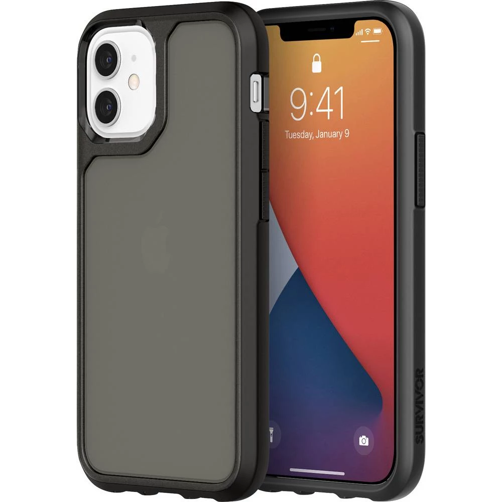 Griffin Survivor Strong Case stražnji poklopac za mobilni telefon Apple crna slika