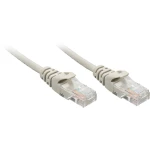 LINDY 48365 RJ45 mrežni kabel, Patch kabel cat 5e U/UTP 5.00 m siva  1 St.