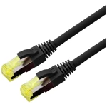 Roline 21.15.0755 RJ45 mrežni kabel, Patch kabel CAT 6a S/FTP 5 m crna  1 St.