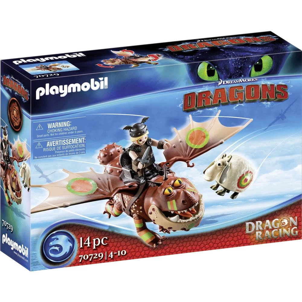 Playmobil® Dragons Dragon Racing: Fishlegs and Meatlug 70729 slika
