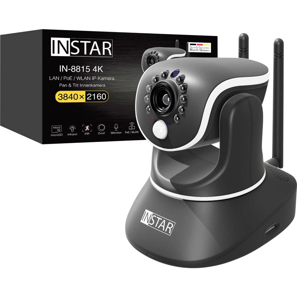 INSTAR IN-8815 4K POE/WLAN schwarz 18005 ip sigurnosna kamera slika
