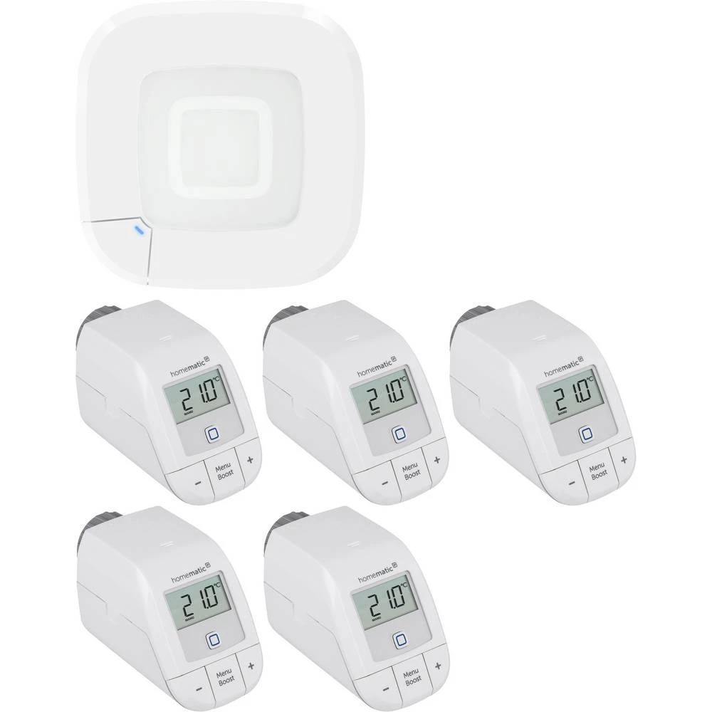 Homematic IP početni komplet-grijanje, pristupna točka, bežični radijatorski termostat HmIP-HAP2+HmIP-eTRV-B 2 slika