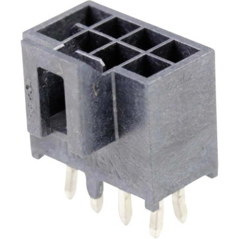 Molex 1053101208 Nano-Fit Vertical Header, Through Hole, 2.50mm Pitch, Dual Row, 8 Circuits, with Kinked Pins, 0.38µm Gold slika