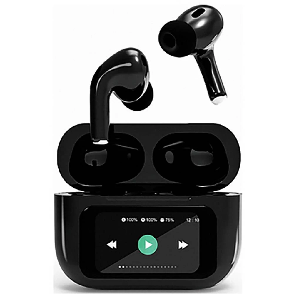 Gembird TWS-LCD-ANC-01-BK HiFi In Ear slušalice Bluetooth® stereo crna slika