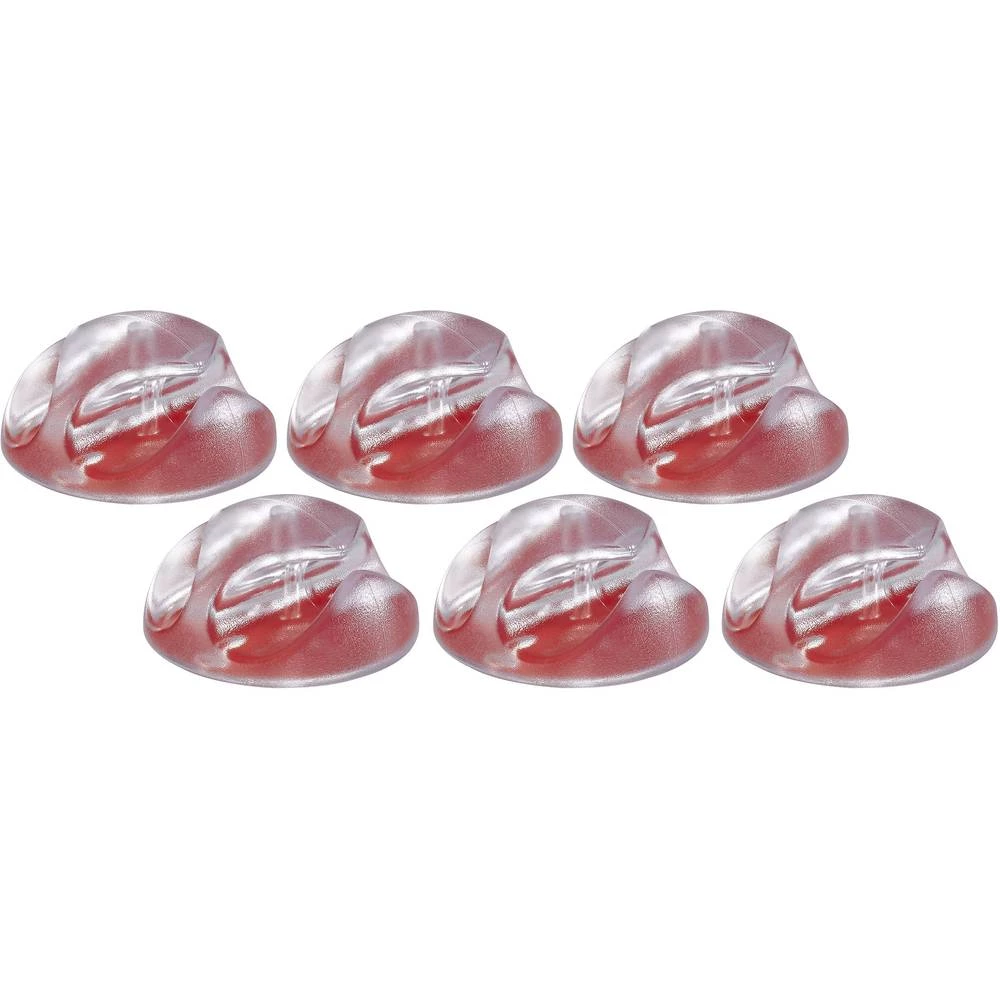 Conrad Components 1386707 93014c878a Držač kabela Samoljepljiva Prozirna 6 ST slika