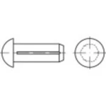 TOOLCRAFT  1066890 poluokrugli čavao s utorom (Ø x D) 6 mm x 10 mm  nehrđajući čelik A2 100 St.