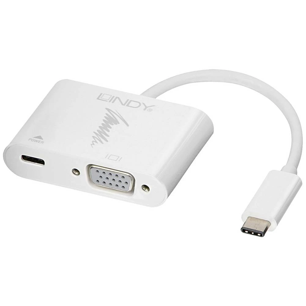 LINDY USB-C™, VGA pretvarač [1x muški konektor USB-C™ - 1x ženski konektor vga, USB-C™ utičnica (power delivery)] slika