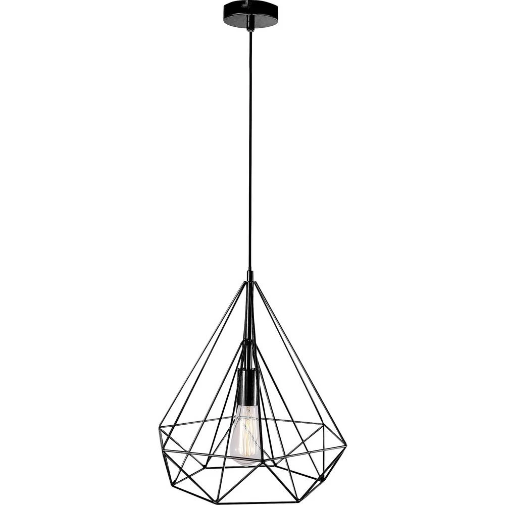 Viseća svjetiljka E27 LeuchtenDirekt SKELETTON 15085-18 Crna slika