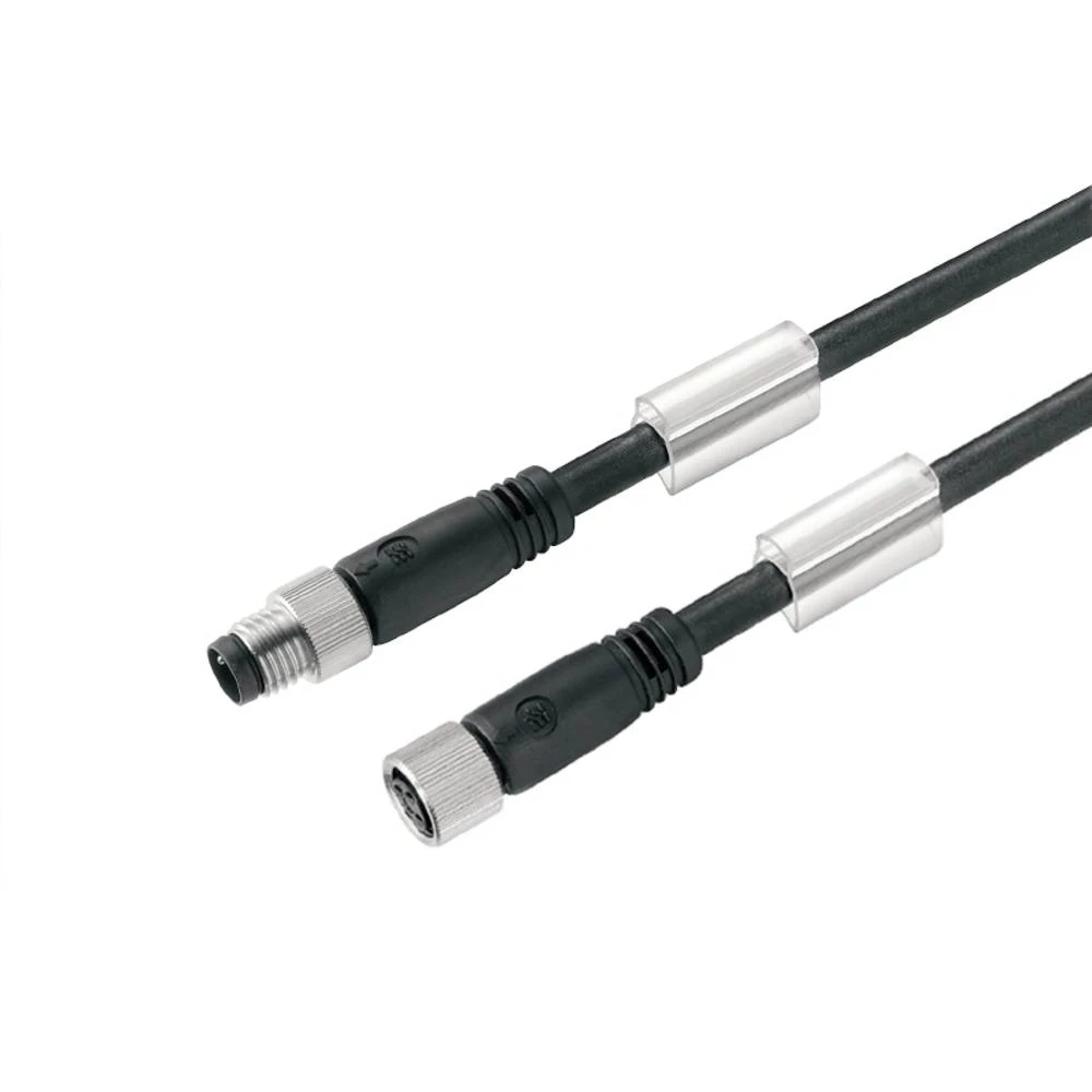 Kabel senzor-aktuator (sklopljen), M8 / broj M8: 5, duljina kabela: 1 m, igla, ravna - utičnica, ravna Weidmüller 2475210100 utični konektor za senzor/aktivator, konfekcionirani     1 St. slika