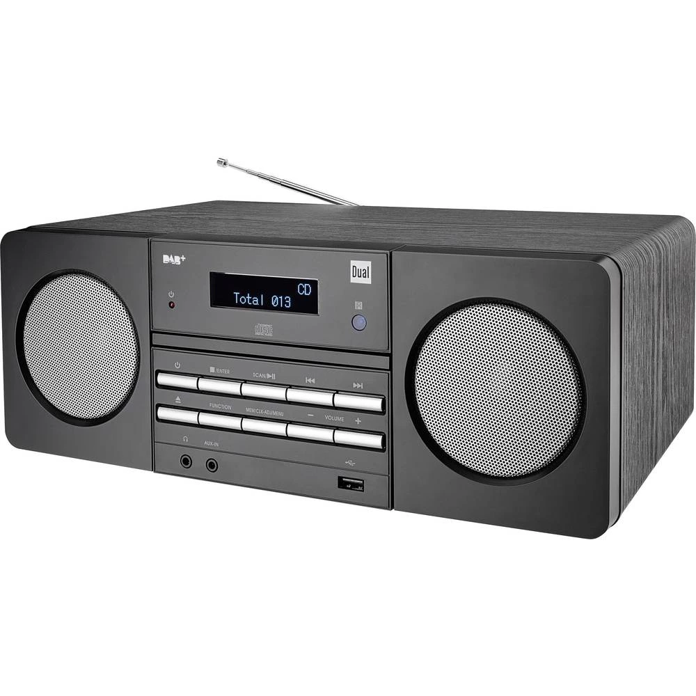 DAB+ (1012) CD radio Dual DAB 410 AUX, CD, DAB+, UKW, USB Crna slika
