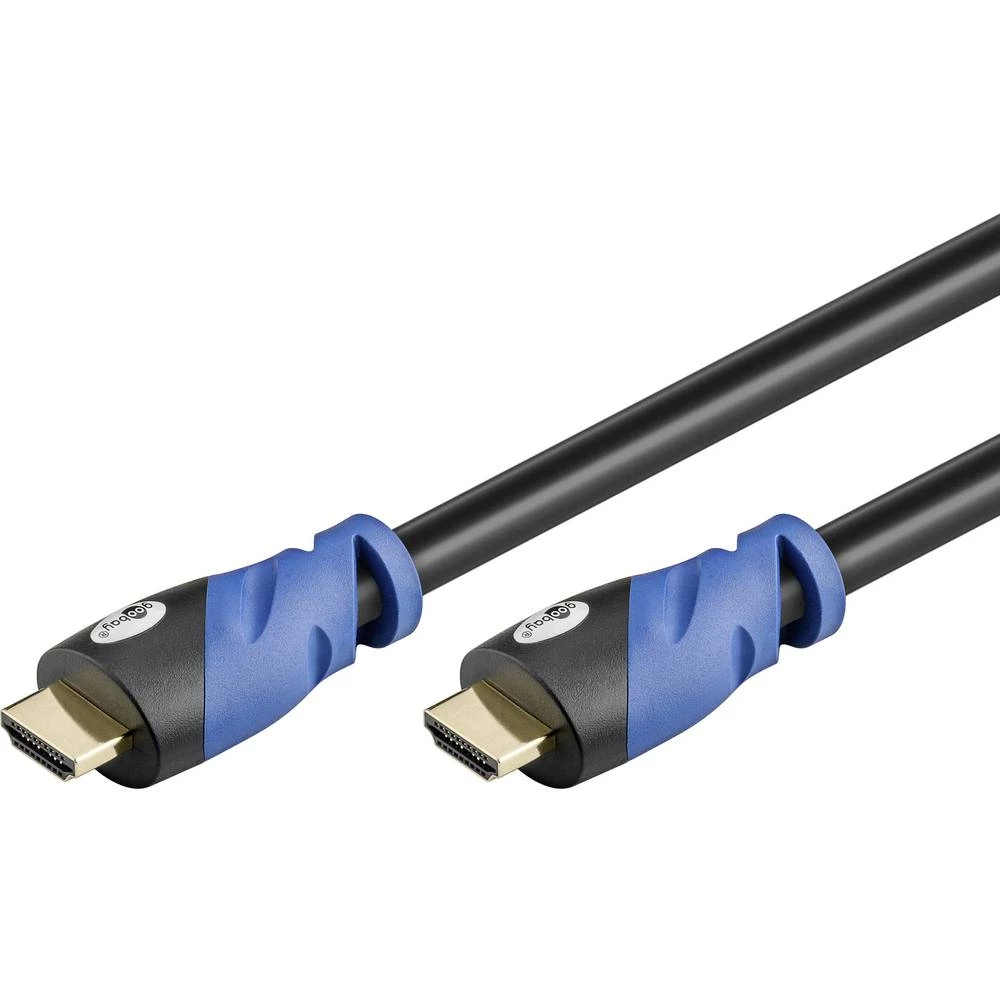 Goobay HDMI Priključni kabel [1x Muški konektor HDMI - 1x Muški konektor HDMI] 3 m Crna slika