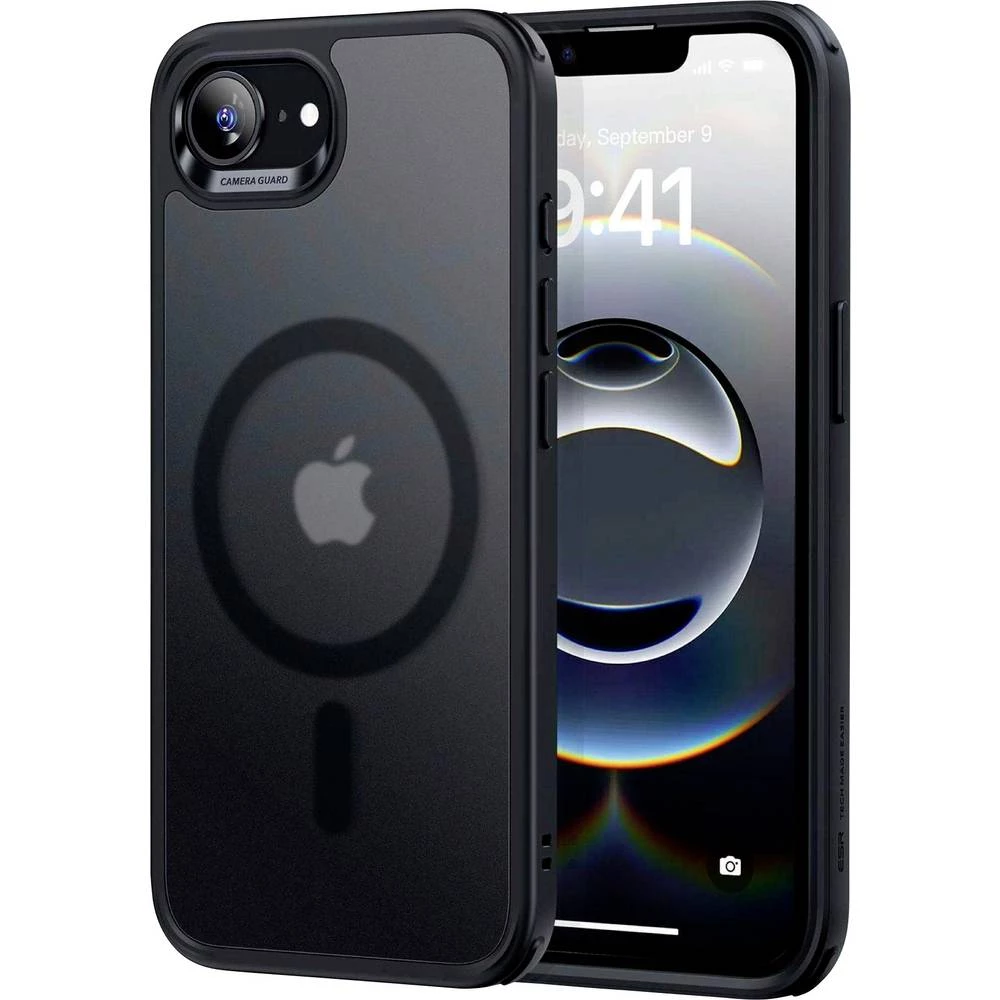 ESR Classic Hybrid HaloLock stražnji poklopac za mobilni telefon Apple iPhone 16e crna induktivno punjenje, MagSafe komp slika