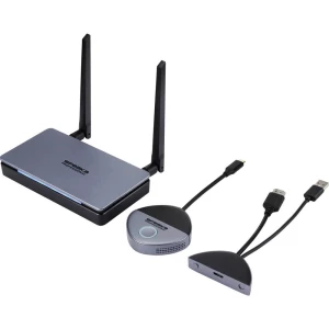 SpeaKa Professional SP-TR-500 USB-C® uređaj za bežični prijenos (komplet) 30 m 5 GHz, 2.4 GHz 1920 x 1080 Pixel Sigurni slika