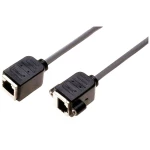 Lyndahl RJ45 mreža adapterski kabel cat 5e [1x RJ45-utičnica - 1x RJ45-utičnica] 0.2 m crna