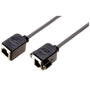 Lyndahl RJ45 mreža adapterski kabel cat 5e [1x RJ45-utičnica - 1x RJ45-utičnica] 0.2 m crna slika