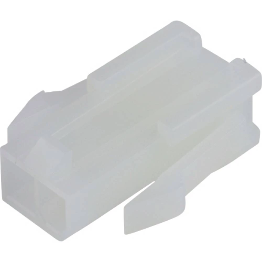Molex 469990655 Mini-Fit Jr. Plug Housing, Single Row, 2 Circuits, UL 94V-2, with Panel Mounting Ears, Natural slika