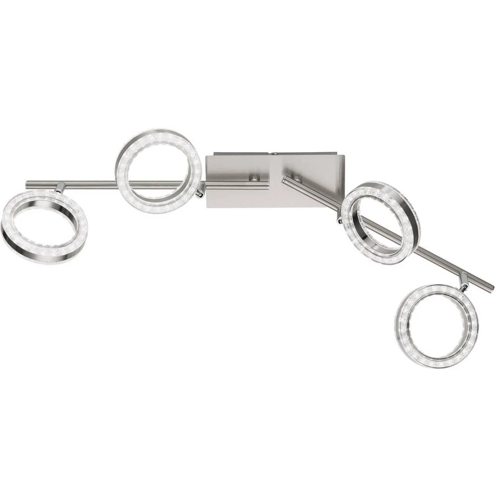 LED stropni reflektor 18 W Toplo-bijela WOFI GEZA 9389.04.64.7000 Nikal (mat) slika