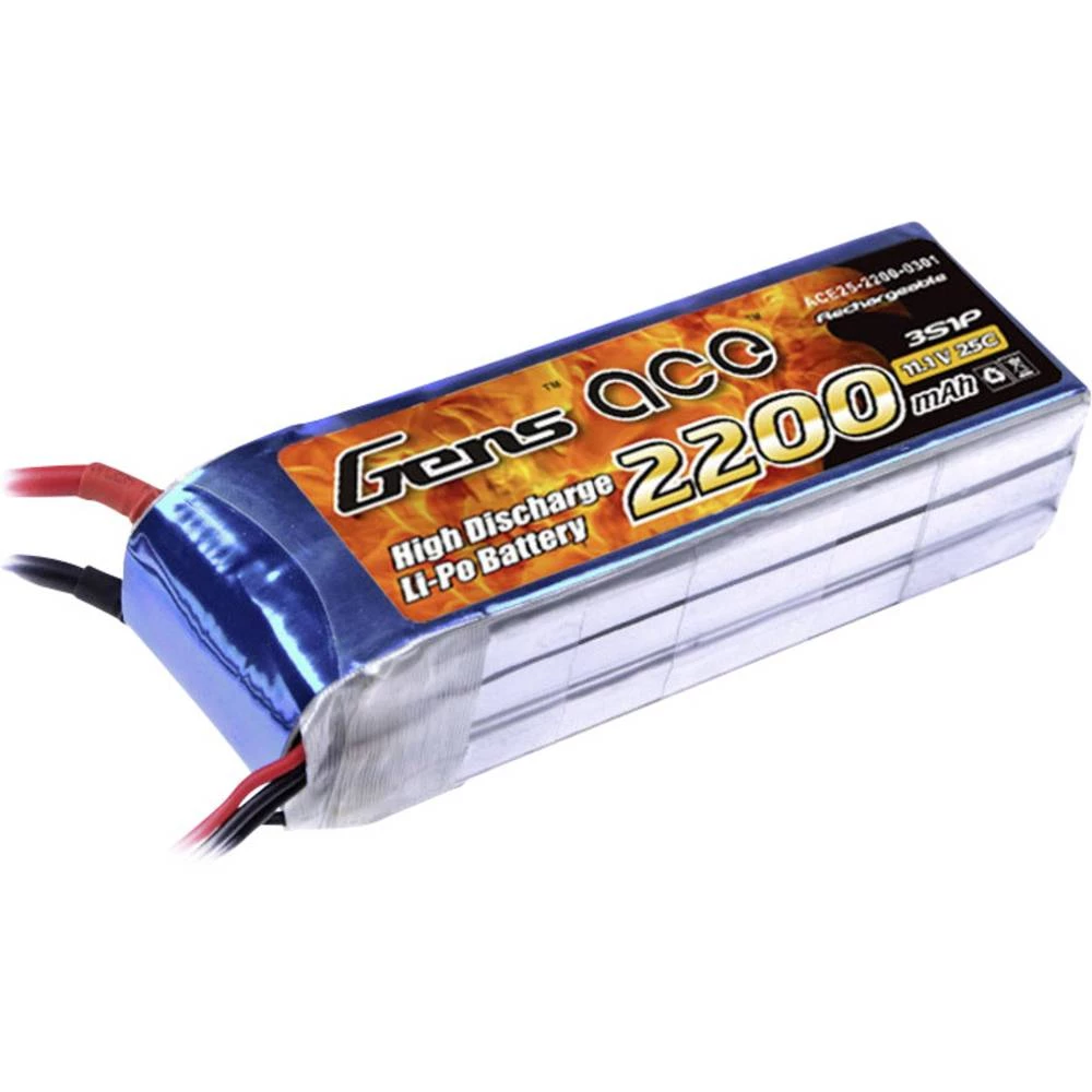 LiPo akumulatorski paket za modele 11.1 V 2200 mAh Broj ćelija: 3 25 C Gens ace Softcase XT60 slika