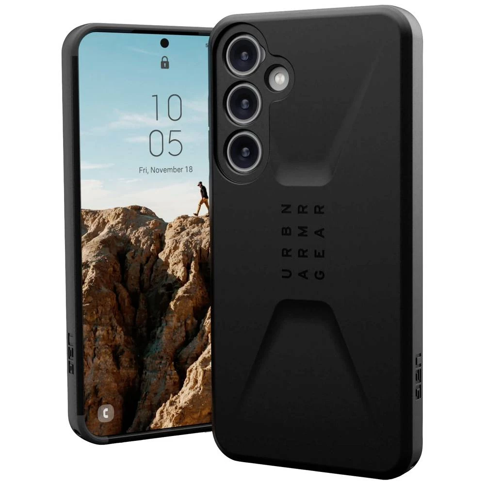 Urban Armor Gear Civilian stražnji poklopac za mobilni telefon Samsung Galaxy S24+ crna slika
