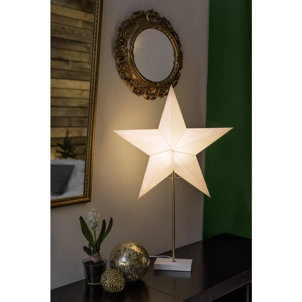 Božićna zvijezda Zvijezda Konstsmide 1752-220 Bijela, Drvo slika