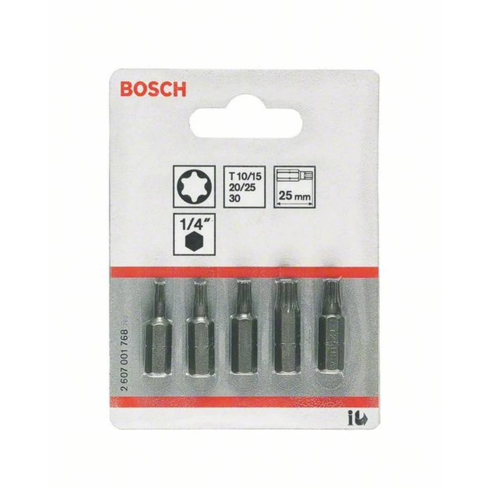 Bit komplet 5-dijelni Bosch Accessories 2607001769 Unutarnji TORX slika