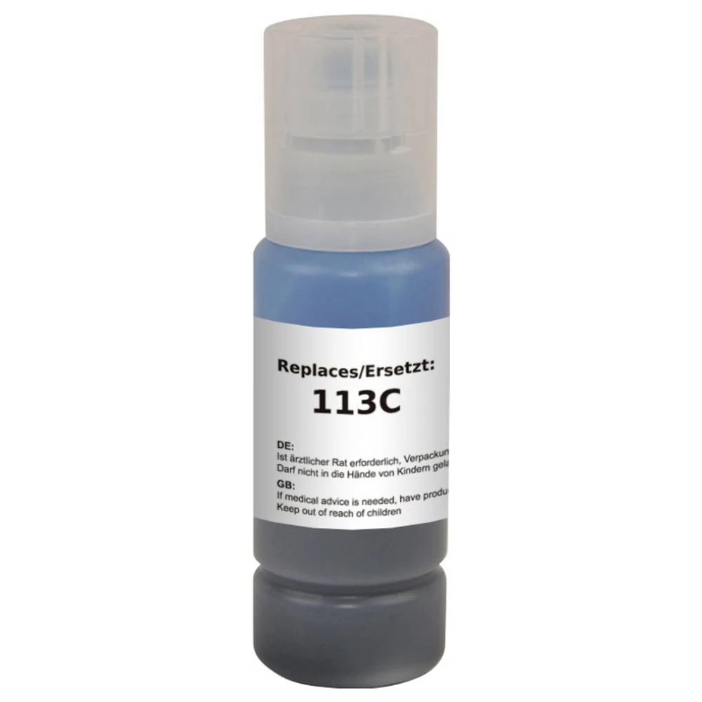 Renkforce tinta za punjenje zamijenjen Epson 113 kompatibilan cijan 70 ml RF-EINK113C RF-6736460 slika