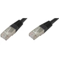 LAN (RJ45) Mreža Priključni kabel CAT 6 S/FTP 7 m Crna Dvostruko zaštićen econ connect slika