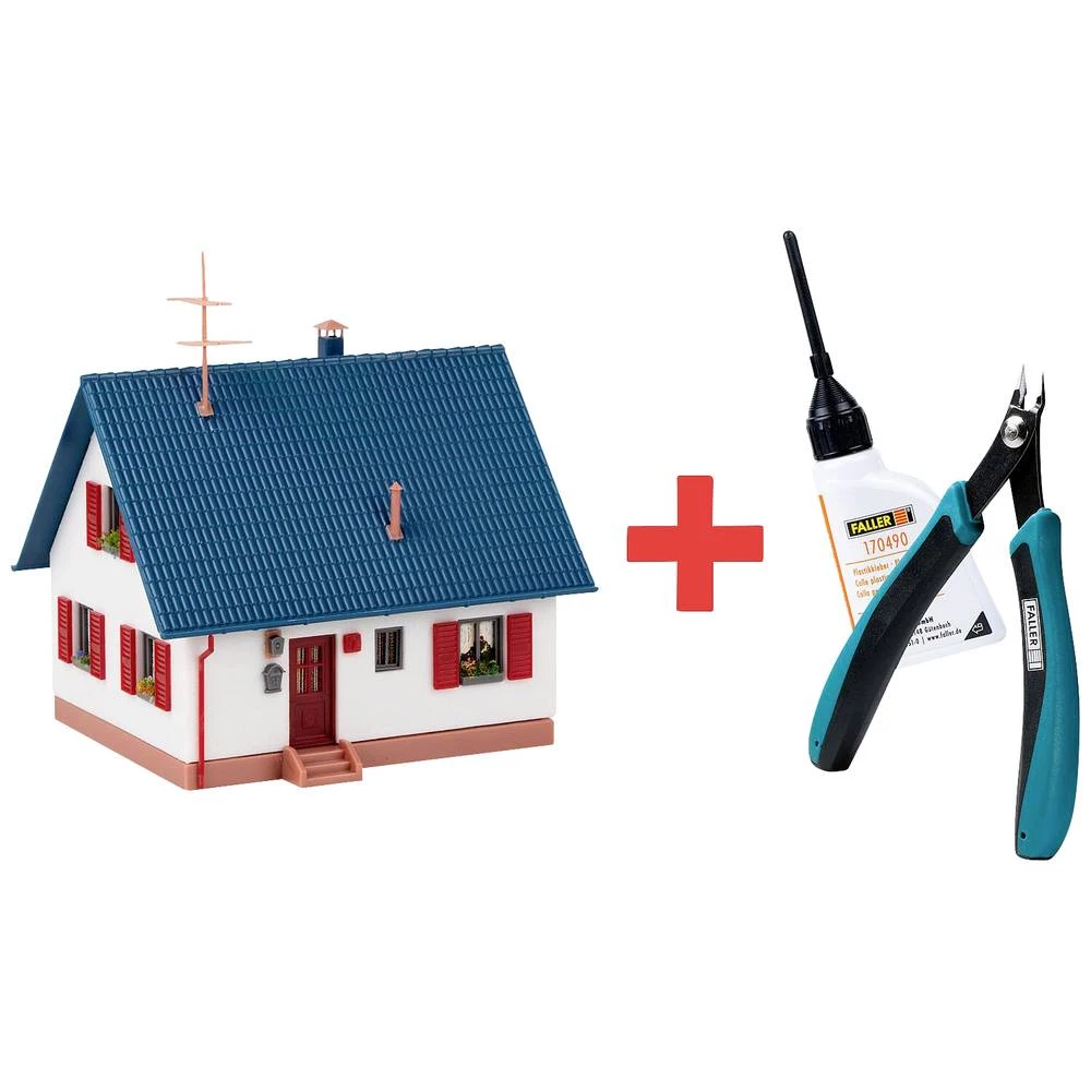 Faller 195601 h0 Set za promociju kuće rukotvorina (bijelo/sivo) slika