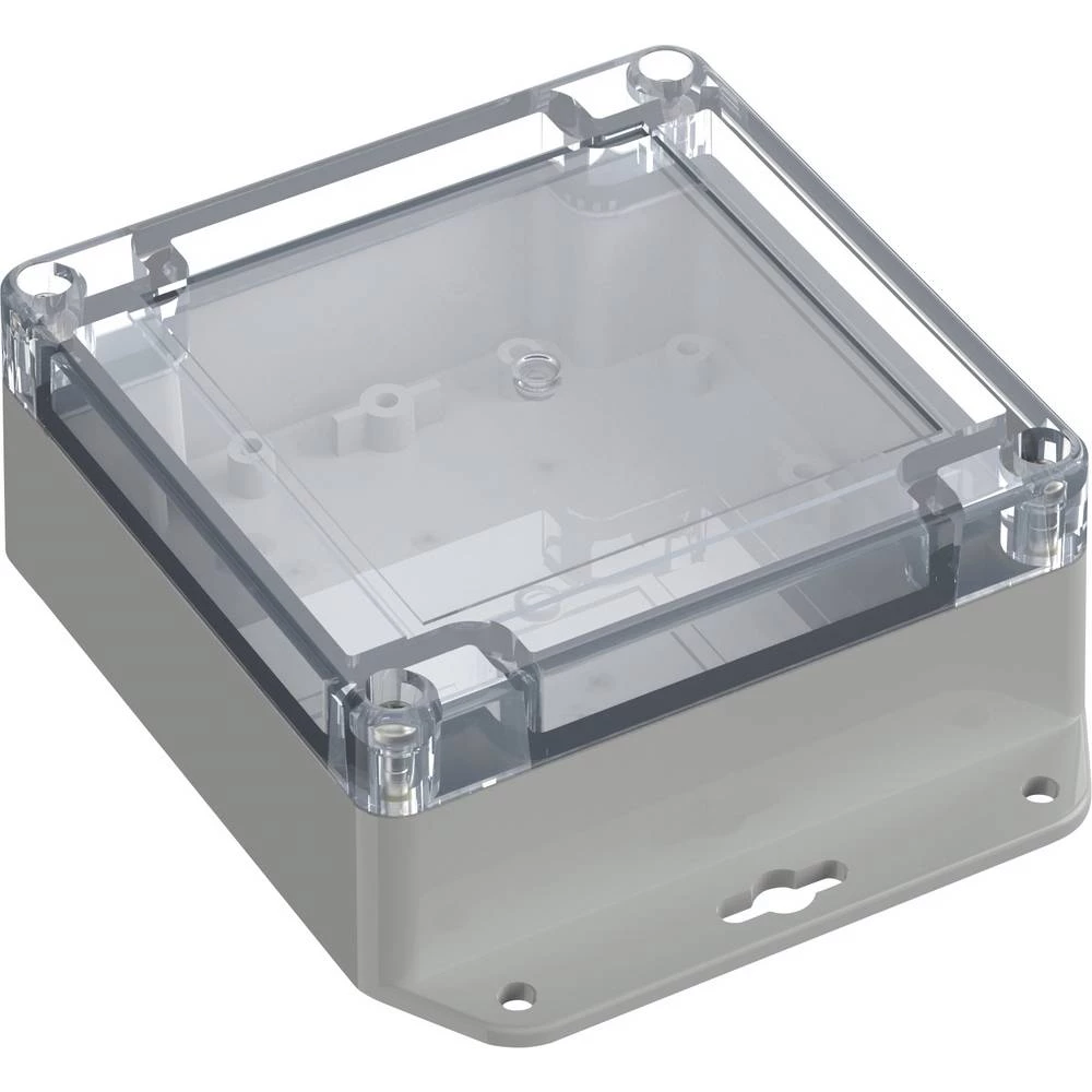 TRU COMPONENTS 6U07111105639 TC-13865276 industrijsko kućište 136.5 x 106.5 x 45 polikarbonat svijetlosiva 1 kom. slika